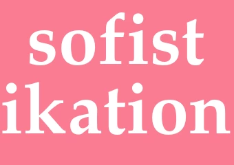 Synonym sofistikation