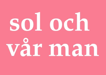 Synonym sol-och-vår-man