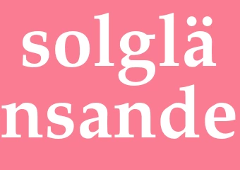 Synonym solglänsande