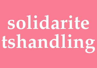 Synonym solidaritetshandling