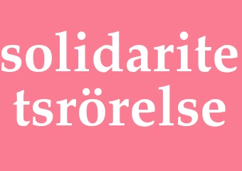 Synonym solidaritetsrörelse