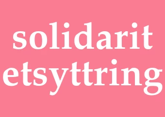 Synonym solidaritetsyttring