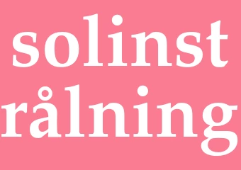 Synonym solinstrålning