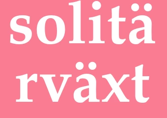 Synonym solitärväxt