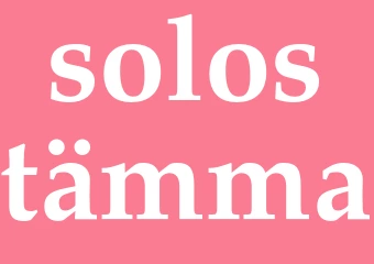 Synonym solostämma