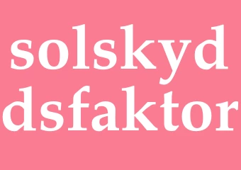 Synonym solskyddsfaktor