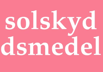 Synonym solskyddsmedel