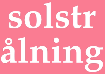 Synonym solstrålning