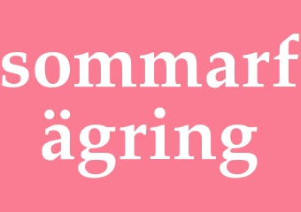 Synonym sommarfägring