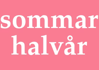 Synonym sommarhalvår
