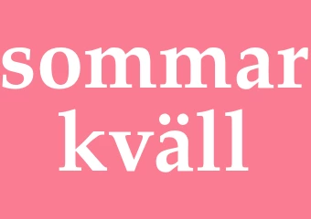 Synonym sommarkväll