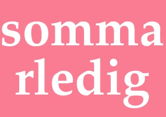 Synonym sommarledig