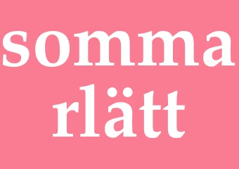 Synonym sommarlätt