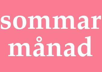 Synonym sommarmånad