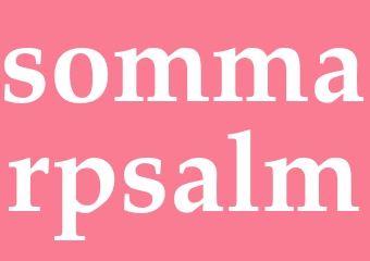 Synonym sommarpsalm