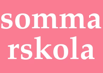 Synonym sommarskola