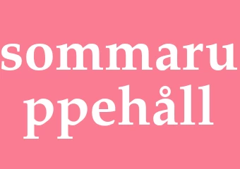Synonym sommaruppehåll