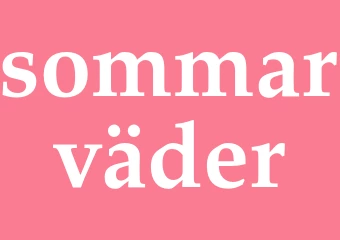 Synonym sommarväder