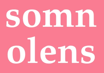 Synonym somnolens