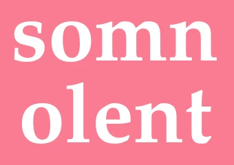 Synonym somnolent