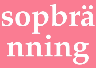 Synonym sopbränning