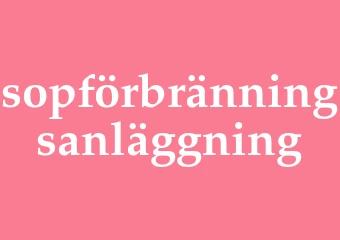 Synonym sopförbränningsanläggning