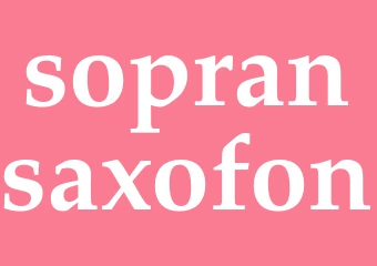 Synonym sopransaxofon