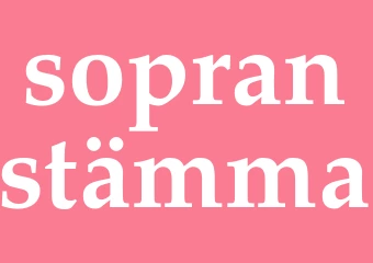 Synonym sopranstämma