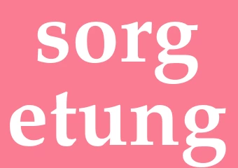 Synonym sorgetung