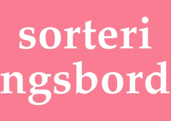 Synonym sorteringsbord