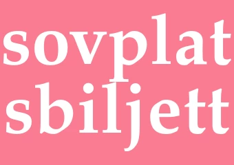 Synonym sovplatsbiljett