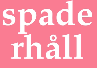 Synonym spaderhåll