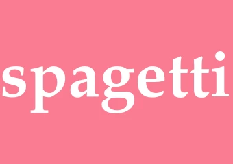 Synonym spagetti