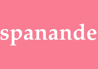 Synonym spanande