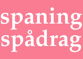 Synonym spaningspådrag
