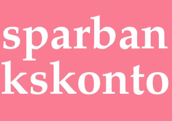 Synonym sparbankskonto