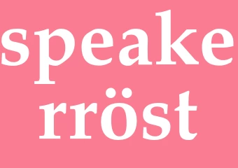 Synonym speakerröst