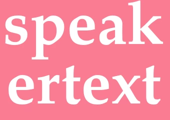 Synonym speakertext