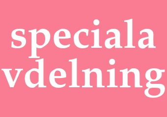 Synonym specialavdelning