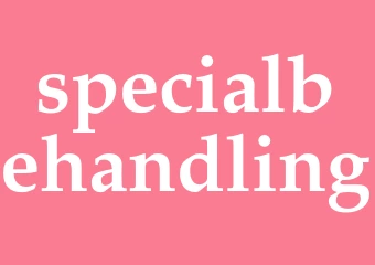 Synonym specialbehandling