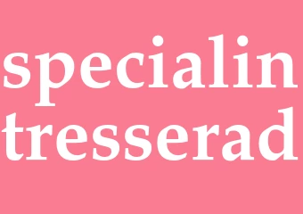 Synonym specialintresserad