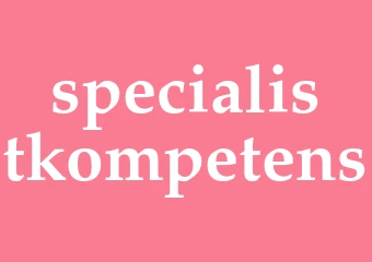 Synonym specialistkompetens