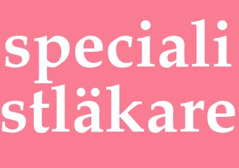 Synonym specialistläkare