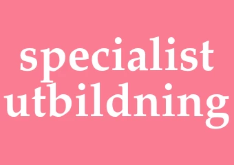 Synonym specialistutbildning