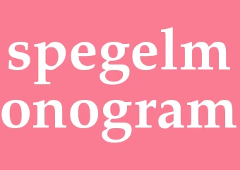Synonym spegelmonogram