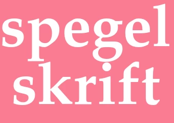 Synonym spegelskrift