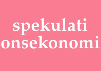 Synonym spekulationsekonomi