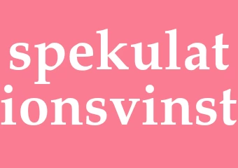 Synonym spekulationsvinst
