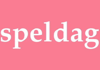 Synonym speldag