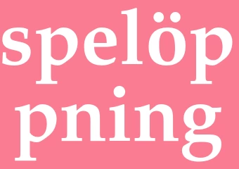 Synonym spelöppning